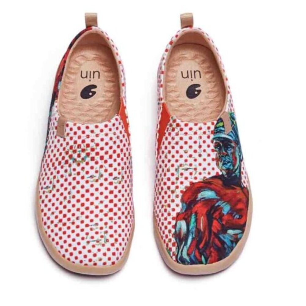 UIN Womens Slip On Canvas Flats Comfortable Loafers Hero Size 6.5